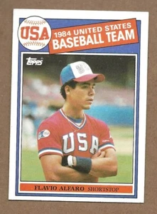 1985 Topps #391 Flavio Alfaro RC Rookie OLY MINT - Bild 1 von 1