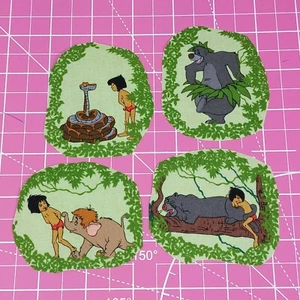 The Jungle Book Fabric Iron-On Applique Patches For Kids Friends Mawgli - Picture 1 of 6