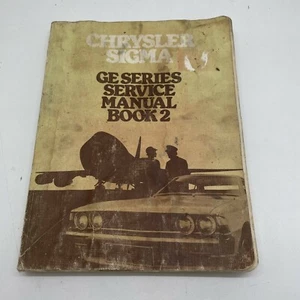 Chrysler Sigma GE Series Factory Service Manual Book 2 - Picture 1 of 3