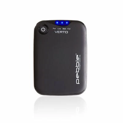 Veho Pebble Verto Portable Power Bank Battery Charger 3700mAh USB Devices (Gray) - Image 1 of 4