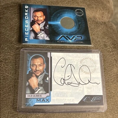 2004 ALIENS vs PREDATOR Colin Salmon as Max AUTOGRAPH CARD A2 + PW-4 Costume - Image 1 of 4