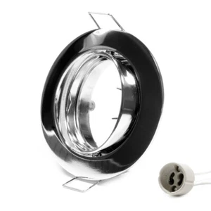 Recessed frame GU10 mounting ring ceiling spots LED chrome - Picture 1 of 30