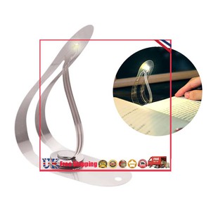 LED Book Lamps Bendable Bookmark Lights Creative Night Light Flashlight (White) 