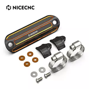 Tubo silenciador de aluminio protector térmico cubierta protector de talón para Harley Road Glide FLTRU FLTRX - Imagen 1 de 12