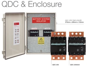 CBI 250 Amp Battery System MCB 4 Pole Isolator W./ Enclosure and Busbars QSBS250 - Picture 1 of 8