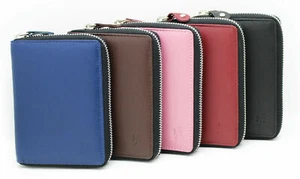 Borsa per monete portafoglio piccolo StarHide donna designer RFID cerniera completa rotonda 5550 - Foto 1 di 24