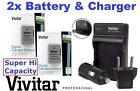 2Pc Super Duty 2300Mah En-El14a Li-Ion Battery For Nikon (Free Charger Included)