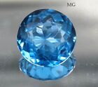 Natural Certified Rare Blue Spinel 15.70 Ct Round Cut 15 Mm Loose Gemstone