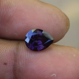 3,08 ct Birnenform lila Spinell natürlich unbehandelt makellos srilankischer Herkunft - Bild 1 von 5