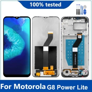 For Motorola Moto G8 Power Lite LCD Display Touch Screen Digitizer AssemblyFrame - Picture 1 of 15