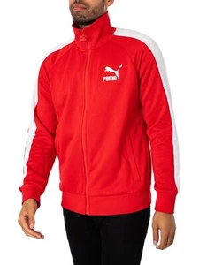 Puma Men's Iconic T7 Track Jacket, Red - Picture 1 of 5