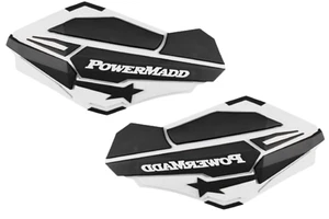 Powermadd Replacement Sentinel Hand Guards Handguards White Black ATVs 34428 - Picture 1 of 4