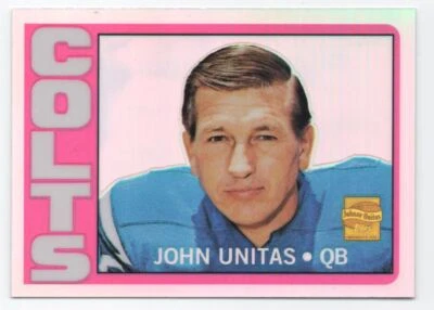 2000 TOPPS CHROME REPRINT REFRACTOR JOHN UNITAS #165 - Image 1 of 2