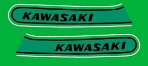 1974 KAWASAKI S1B 250 CANDY GREEN TANK AUFKLEBER - KAWASAKI 250 S1 KAWA TRIPLE - - Bild 1 von 1