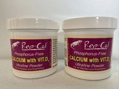 2 Rep Cal Ultrafine 3.3 Oz Powder Calcium With Vitamin D3 Phosphorous Free - Image 1 of 3