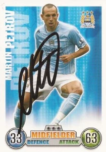 MARTIN PETROV SIGNED MAN CITY 2007/2008 MATCH ATTAX TRADING CARD+COA - Picture 1 of 1