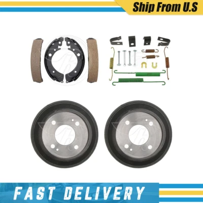 Tambores de freno traseros zapatas de freno y herrajes kit de resorte para Honda Civic 1993-1994 Foto 1 de 4