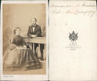 Ken Paris Monsieur Et Madame Pol De Champagny Circa 1860 Cdv Vintage Albumen
