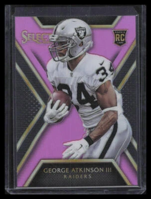 2014 Panini Select #199 George Atkinson III Prizm Fuchsia #/199 - Image 1 of 2