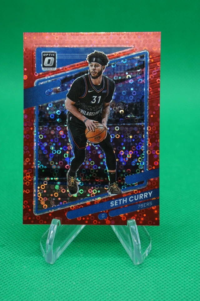 2021-22 Donruss Optic Base Fast Break Red SP /85 #91 Seth Curry CV8 - Image 1 of 2
