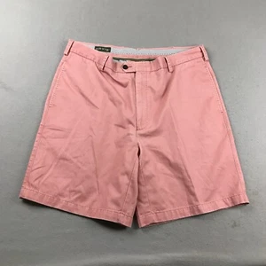 Orvis Shorts Mens 40 Pink Pima Cotton Flat Front Outdoor Chino - Picture 1 of 9