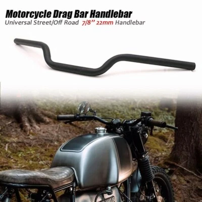 Motorcycle 7/8" Euro Tracker Drag Handlebars Bars For Honda Suzuki Yamaha Harley - Image 1 of 3