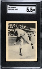 1939 Play Ball Playball # 48 Lefty Gomez Yankees Graded SGC 5.5 EX+ Awesome
