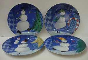 Sakura SNOW PALS Set 4 Salatteller IN BOX VIER DESIGNS Oneida - Bild 1 von 3