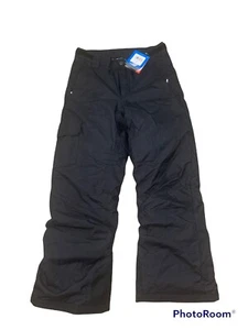 NWT Columbia Snow Ski Pants Children’s Black Artic Trip Omni Heat Insulated Med - Picture 1 of 8