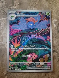 Pokémon Gloom 198/197 Obsidian Flames Ilustración Raro Arte Completo Holo Casi Nuevo Pokémon - Imagen 1 de 2