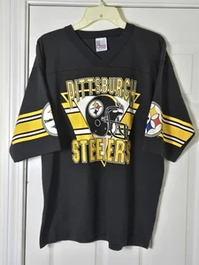 Vintage 80er Pittsburgh Steelers Grafik T-Shirt Herren Größe Large Hergestellt in den USA - Bild 1 von 5