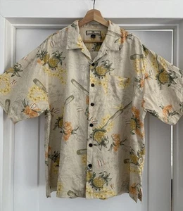 Herren Tommy Bahama Yellow Island Rookie Baseball Hawaii Camp Hemd Größe XL - Bild 1 von 5