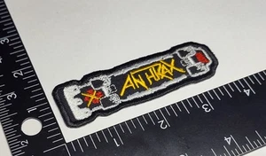 Retro Skateboarding Anthrax Patch Skateboard Iron On Sew On High Quality Patch - Picture 1 of 6