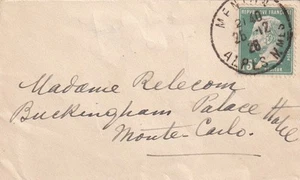 SA19b France 1928 to Monte-Carlo, Buckingham Palace Hotel, business card cover - Picture 1 of 2