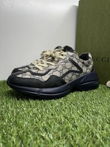 Size 10 G (10.5 US) - Gucci Rhyton GG Web Print ‘ Navy ‘ | EXCELLENT CONDITION! - Picture 1 of 19