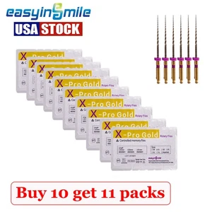 10pks EASYINSMILE Dental Endodontic File Pro-X Taper Engine Niti Rotary File S1 - Picture 1 of 7
