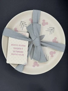BNWT Disney Parks Homestead Collection Mickey Mouse Salad Plate Set 4 piece Set - Picture 1 of 6