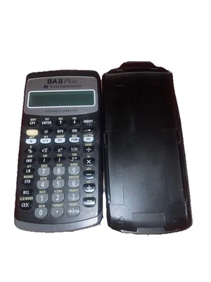 Texas Instruments BA II Plus Business Analyst Calculator Tested W/ Cover - Image 1 of 2