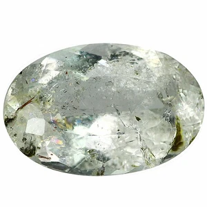 6,33 quilates Brillante Perfecto Ovalado 15,5 x 10,4 mm 100 % Natural Azul Verde Aguamarina - Imagen 1 de 5