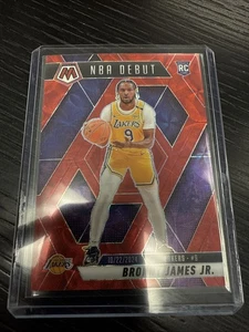 2024-25 Panini Mosaic - NBA Debut Bronny James #262 Red Mosaic Prizm /75 - Bild 1 von 3