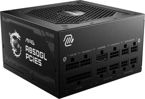 Alimentation ATX entièrement modulaire certifiée or MSI MAG A850GL PCIE5 850 W 80+ - Photo 1/12