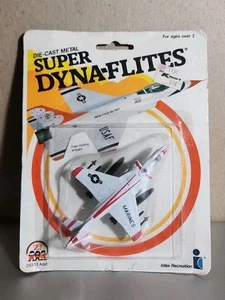 1983 Zee Toys Super Dyna-Flites Bell Jet US Marines AV-8B HARRIER Diecast Metal - Picture 1 of 2