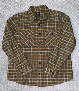 RVCA Men’s Relaxed Fit Button Front Cotton Long Sleeve Flannel Size Small - Picture 1 of 9