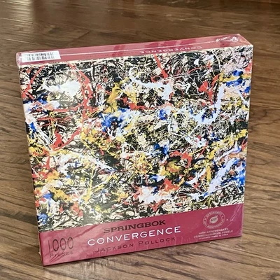 Springbok Puzzle Convergence Jackson Pollock Abstract Art 1000Pc New Sealed 40 - Image 1 of 4