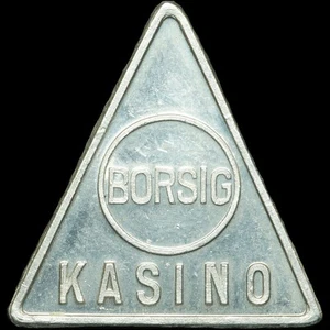 WERTMARKE: Alu-Marke. LOKOMOTIV-FABRIK - BORSIG KASINO - BERLIN-TEGEL. - Bild 1 von 2