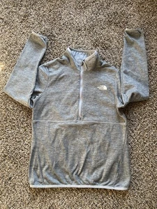 The North Face Fleece Pullover Women M Gray Canyonlands Quarter Zip - Picture 1 of 13
