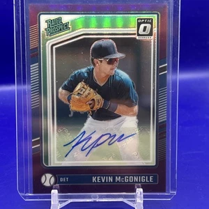 Donruss Optic #198 2024 Kevin McGONIGLE Auto Purple Holo Prizm 4/49 Tigers - Imagen 1 de 2