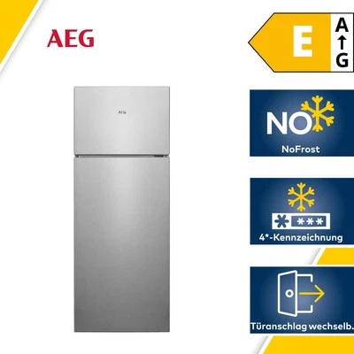 AEG RDB424E1AX Stand Kühl-Gefrierkombination, 55 cm breit, 206 L, LowFrost, LED - Bild 1 von 4