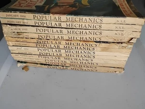 Popular Mechanics Magazines 1950 Vintage Collection Set - Picture 1 of 5