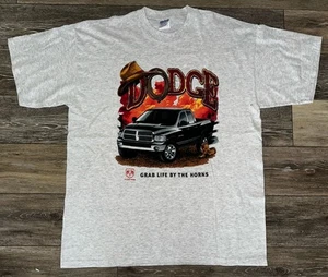 Vintage Dodge Ram T-Shirt Y2K Pickup Truck *GRAB LIFE BY THE HORNS* Herren Gr. XL - Bild 1 von 3